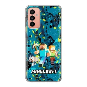 Чехлы для Samsung Galaxy M13 (Персонажи Майн Крафт) (Майнкрафт)