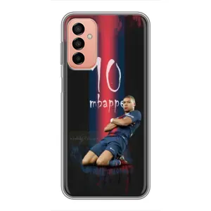 Чехол (TPU) с Футболистом на Samsung Galaxy M13 (MBAPPE 10)