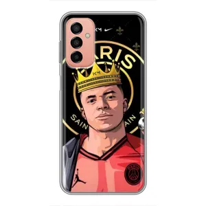 Чехол (TPU) с Футболистом на Samsung Galaxy M13 (Mbappe King)