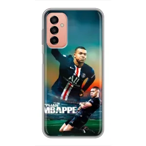 Чехол (TPU) с Футболистом на Samsung Galaxy M13 (MBAPPE)
