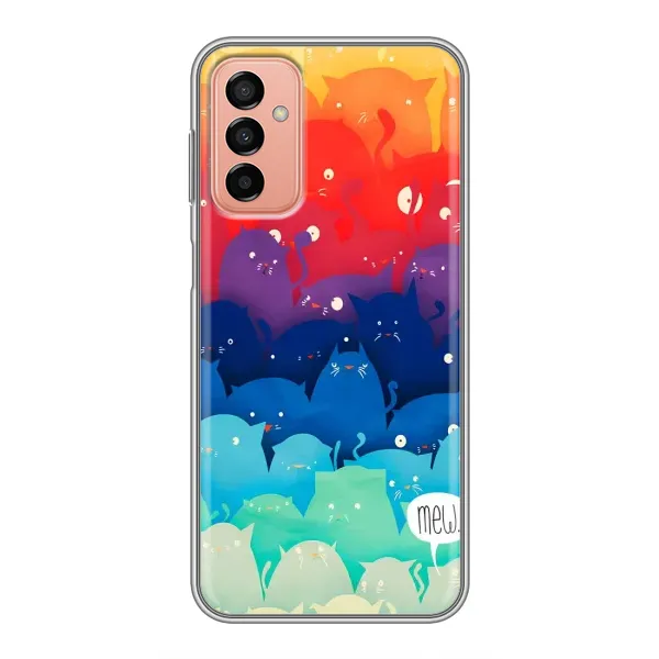 Чехол с рисунком «Mew» для Samsung Galaxy M13