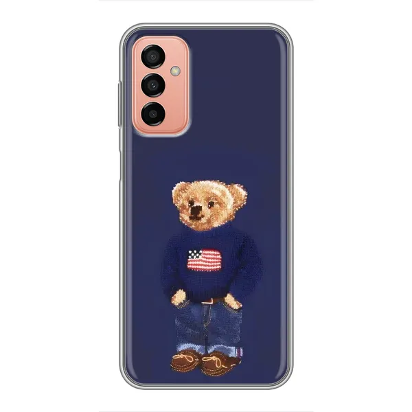 Чехол с рисунком «Мишка USA» для Samsung Galaxy M13 Чехол с рисунком «Мишка USA» для Samsung Galaxy M13