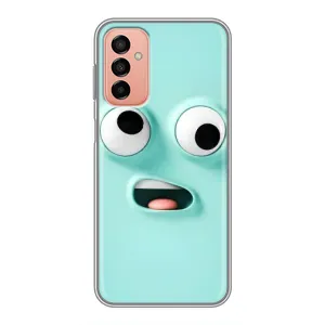 Силиконовые Чехлы (смешные стикеры) для Samsung Galaxy M13 (Забавное мятное лицо)