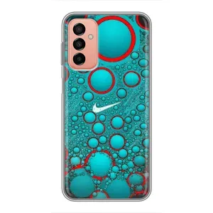 Силіконовый Чохол на Samsung Galaxy M13 з картинкою НАЙК (Найк зелений)