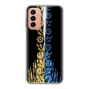 Силиконовый Чехол на Samsung Galaxy M13 (Патриотическая вышиванка)