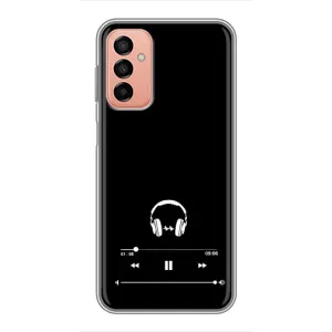 Чехол с картинками на черном фоне для Samsung Galaxy M13 (Плеер)