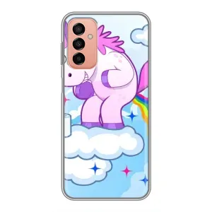 Чехол Unicorn на Samsung Galaxy M13 (Радуга единорожка)