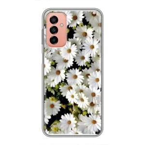 Чехол с ромашками на Samsung Galaxy M13 (Рамка в ромашках)