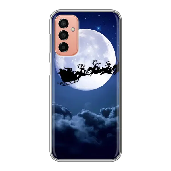 Чехол с рисунком «Санта - луна» для Samsung Galaxy M13