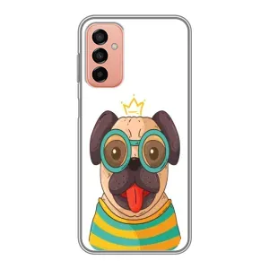 Бампер для Samsung Galaxy M13 с картинкой "Песики" (Собака Король)