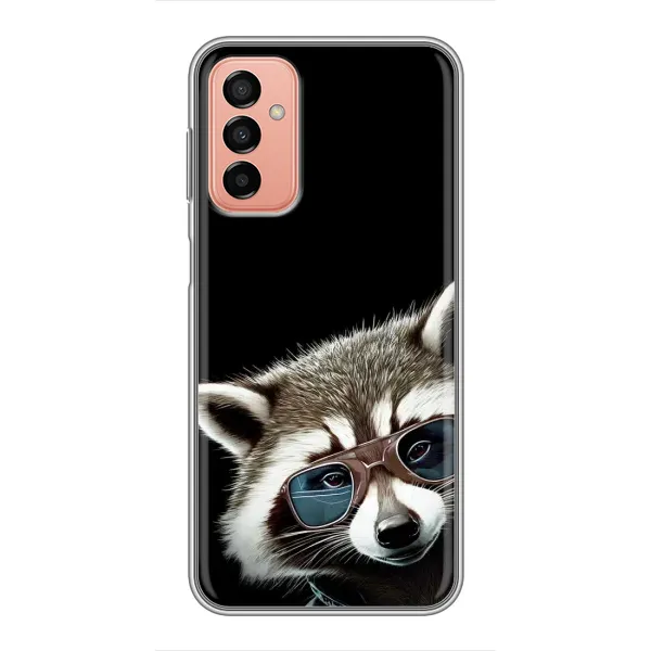 Чехол с рисунком «Стильный Енот» для Samsung Galaxy M13 Чехол с рисунком «Стильный Енот» для Samsung Galaxy M13