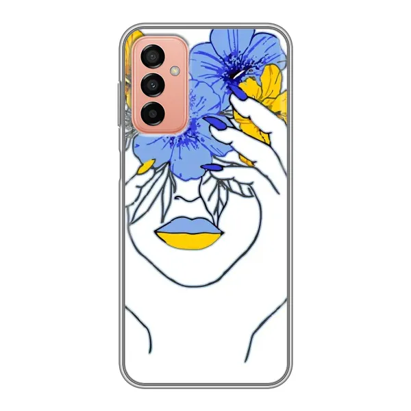 Чехол с рисунком «Украинка на всю голову» для Samsung Galaxy M13