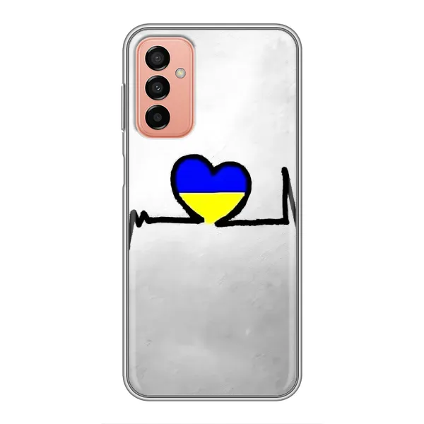 Чехол с рисунком «Украинская кардиограмма» для Samsung Galaxy M13 Чехол с рисунком «Украинская кардиограмма» для Samsung Galaxy M13