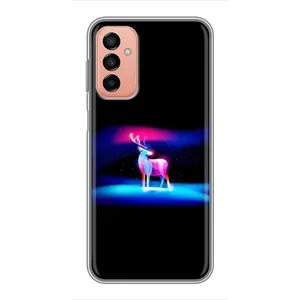 Силіконовий бампер з картинкою звірів для Samsung Galaxy M13 (Яскравий олень)