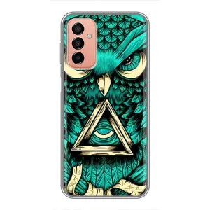 Чохли з принтом СОВИ для Samsung Galaxy M13 (Зелена сова)