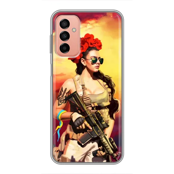 Чехол с рисунком «Женщина солдат» для Samsung Galaxy M13 Чехол с рисунком «Женщина солдат» для Samsung Galaxy M13