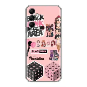 Чехлы с картинкой для Samsung Galaxy M14 (M146) (BLACK PINK коллаж)