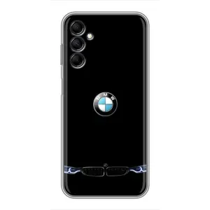 Силиконовый бампер с картинкой машины на Samsung Galaxy M14 (M146) (Черный BMW)