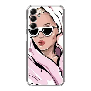 Чехол с картинкой Модные Девчонки Samsung Galaxy M14 (M146) (Девушка в халате)