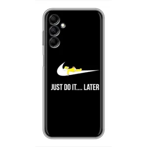 Силиконовый Чехол на Samsung Galaxy M14 (M146) с картинкой Nike (Later)