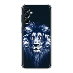Чехол с картинкой на Samsung Galaxy M14 (M146) (Лев - синий)