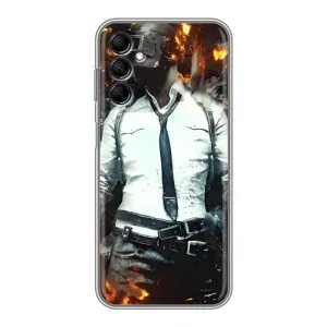 Силиконовый чехол с картинкой "Герой Pubg" на Samsung Galaxy M14 (M146) (Man Пубг)