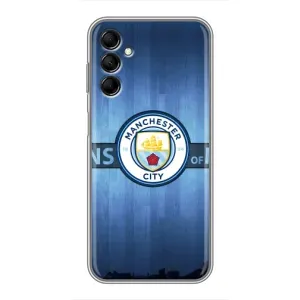 Силиконовые Чехлы принт Футбол на Samsung Galaxy M14 (M146) (ManCity)