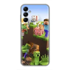 Чехлы для Samsung Galaxy M14 (M146) (Персонажи Майн Крафт) (Майн-крафт)