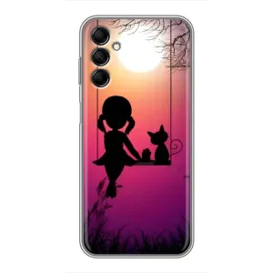 Дівчачий Чохол для Samsung Galaxy M14 (M146) (На гойдалці)