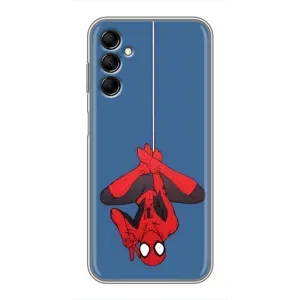 Чехол Супергерой Человека Паука на Samsung Galaxy M14 (M146) (На паутине)