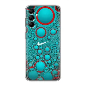 Силиконовый Чехол на Samsung Galaxy M14 (M146) с картинкой Nike (Найк зеленый)