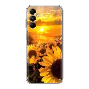 Чехол с Цветами для Samsung Galaxy M14 (M146) (поле подсолнухов)