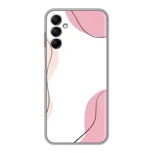 Чехол цветочный дизайн для Samsung Galaxy M14 (M146) (Розовый фон)