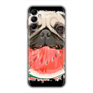 Чехол (ТПУ) Милые собачки для Samsung Galaxy M14 (M146) (Смешной Мопс)