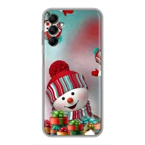 Чехлы на Новый Год Samsung Galaxy M14 (M146) (Снеговик в шапке)