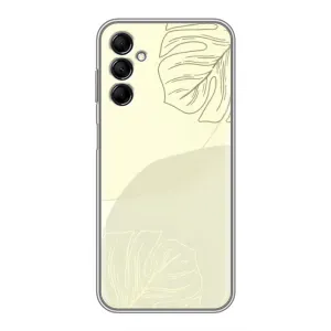 Чехол цветочный дизайн для Samsung Galaxy M14 (M146) (Зелёный фон)