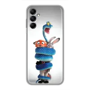 Силиконовый чехол с принтом Зоотрополіс для Samsung Galaxy M14 (M146) (Змея Зоо)