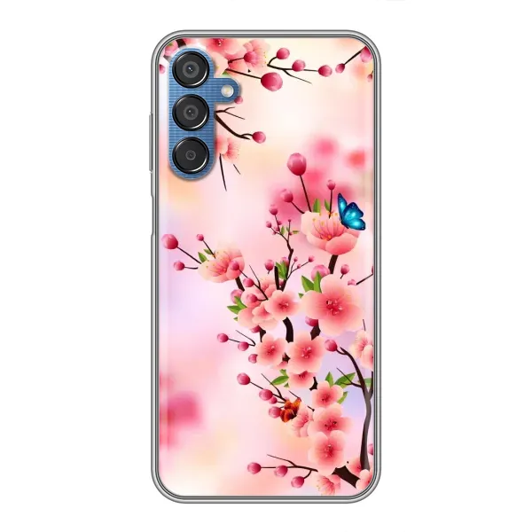 Чехол с рисунком «Бабочки на сакуре» для Samsung Galaxy M15 (M156) Чехол с рисунком «Бабочки на сакуре» для Samsung Galaxy M15 (M156)
