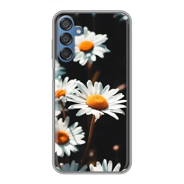 Чехол с рисунком «Белые ромашки» для Samsung Galaxy M15 (M156)