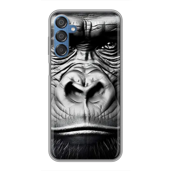 Чехол с рисунком «Черная обезьяна» для Samsung Galaxy M15 (M156)