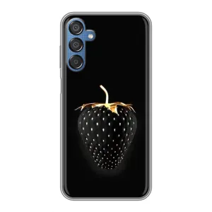 Чохол з зображенням смачної їжі для Samsung Galaxy M15 (M156) (Чорна полуниця)