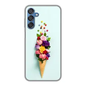 Чехлы с тематикой "ЦВЕТЫ" на Samsung Galaxy M15 (M156) (Цветок-мороженное)