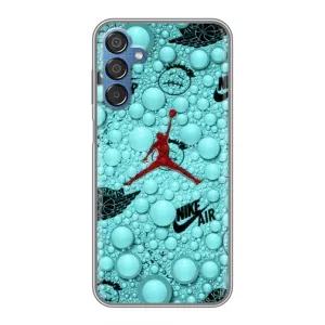 Силиконовый Чехол Nike Air Jordan на Самсунг Галакси М15 (Джордан Найк)