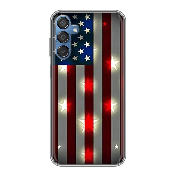 Чехол с рисунком «Флаг США 2» для Samsung Galaxy M15 (M156) Чехол с рисунком «Флаг США 2» для Samsung Galaxy M15 (M156)