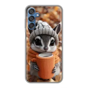 Печатный чехол «Зверята с кофе» для Samsung Galaxy M15 (M156)