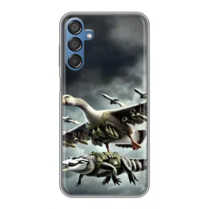 Чехол с мемами тралалело тралала для Samsung Galaxy M15 (M156) (Гусини и крокодило)