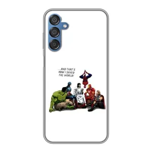 Чехлы для Samsung Galaxy M15 (M156) (Для Христиан) (Иисус супергерой)