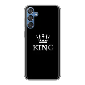 Чехол (Корона на чёрном фоне) для Самсунг Галакси М15 (KING)
