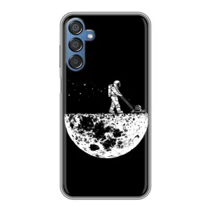 Силіконовый Чохол з принтом "Космонавти" на Samsung Galaxy M15 (M156) (Космонавт)