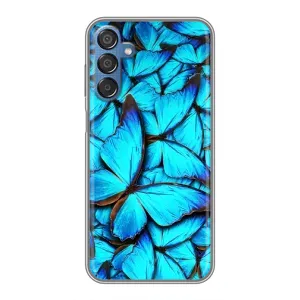 Силиконовый бампер с картинкой животных для Samsung Galaxy M15 (M156) (Крылья бабочек)